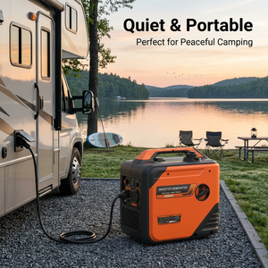 Générateur portable à onduleur ultra silencieux 4,0 kW, 3500 watts, station d'alimentation légère à <span class=keywords><strong>essence</strong></span> pour le camping, les camping-cars et les caravanes - Product Image 5