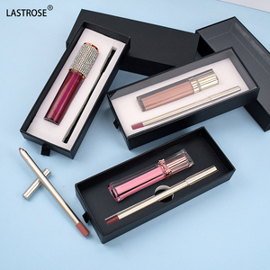 Set de 2 brillos labiales con caja negra al por mayor, delineador de espuma a prueba de transferencia y set de brillos labiales de alta pigmentación, marca privada - Product Image 3