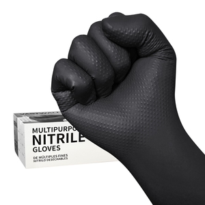 XINGYU Gants diamantés en nitrile jetables robustes Gants en nitrile jetables Gants en nitrile noir 8ml sans poudre Gants en nitrile diamant - Product Image 1