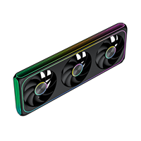 Ventilador AntarcChill 360mm Todo en Uno, Centro de Ventilación CD Halo, Espejo Lateral, Alta Velocidad, Alto Flujo de Aire, Bajo Ruido, Ventilador de Refrigeración para PC PWM, Directo de Fábrica
