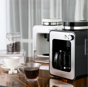 Machine à café automatique 2-en-1 la plus vendue pour la maison et le commerce, mini-moulin à café américain intégré - Product Image 1