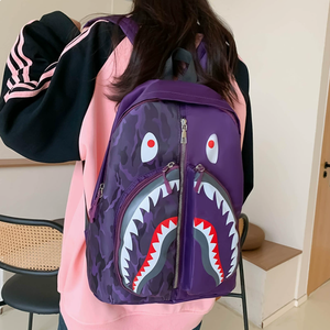 <span class=keywords><strong>Mochila</strong></span> Escolar Nueva para Estudiantes de Secundaria, Estilo <span class=keywords><strong>Bape</strong></span>, Versátil, con Diseño de Grafiti, Unisex, Moderna, con Cierre de Cremallera, de Poliéster - Product Image 2