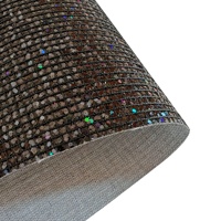 En stock, petites pochettes et sacs pour téléphone en PU à paillettes carrées, résistantes à l'abrasion, largeur 54/55 pouces