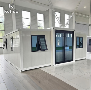 Casa Contenedor de Acero Impermeable Kolida de 40/30 Pies, Expandible, Aislada, Plegable, Prefabricada, para Vivienda/Trabajo y Retiro Rústico - Product Image 4