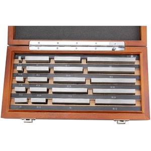 Micrometro di Controllo Set Acciaio Inox di Grado 1 Metrico 11 Pezzi 0-25mm 25-50mm 50-75mm 75-100mm calibro set di blocco - Product Image 5