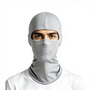 หน้ากากปิดหน้าสำหรับผู้ใหญ่แบบ unisex สำหรับกิจกรรมกลางแจ้ง ป้องกันแสงแดด ผลิตจากผ้าสแปนเด็กซ์/โพลีเอสเตอร์ ใช้เป็นซับในหมวกกันน็อคมอเตอร์ไซค์ กันลม กันฝุ่น ผลิตจากผ้าไอซ์ซิลค์ - Product Image 1