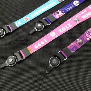 Wholesale Heat Transfer Printing Ribbon Hanging Strap Mobile Phone <b>Lanyard</b> Work Permit Hanging Rope Customizable logo Pattern - Product Image 1