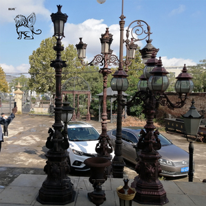 Garden <strong>Street</strong> Decorative Antique Cast Iron Lamp Post for Sale - Product Image 4