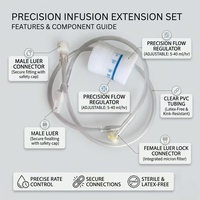 Régulateur de Débit de Précision pour Ensemble d'Extension IV Vétérinaire avec Contrôle de la Balance, Ligne d'Infusion Stérile pour Cliniques Vétérinaires