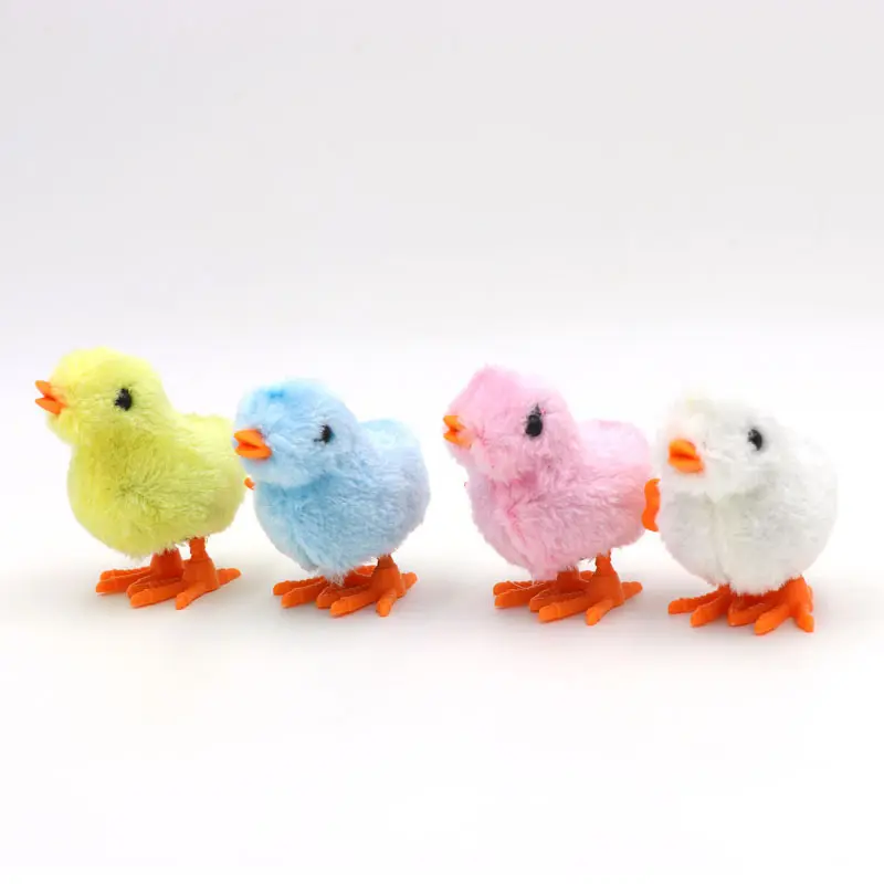 Hete Verkoop Populaire Creatieve Schattige Baby Chick-Vormige Kinderen Spelen Speelgoed Zacht Pluche Uurwerk Gemengd Speelgoed Voor Kindercadeaus