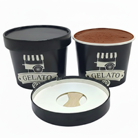 Gobelet à crème glacée en forme d'animal avec couvercle, gobelet à crème glacée personnalisé avec logo, gobelet à crème glacée jetable avec couvercles, impression personnalisée, biodégradable