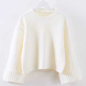 Maglione donna Pullover corto a manica lunga New Arrival da donna - Product Image 5