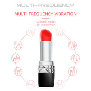 Vibrator lipstik Mini untuk wanita, Vibrator dengan berbagai kecepatan - Product Image 3