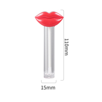 En stock – Nouveau tube créatif de 8 ml en forme de lèvres pour brillant à lèvres, tube de fard à paupières liquide, tube de sous-conditionnement en gros