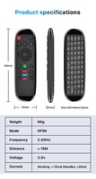 Souris volante M6, clavier sans fil, mini télécommande, 2,4 G, rechargeable, ordinateur portable, Smart Android TV Box, PC