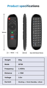 Souris volante M6, clavier sans fil, mini télécommande, 2,4 G, rechargeable, ordinateur portable, Smart Android TV Box, PC - Product Image 3