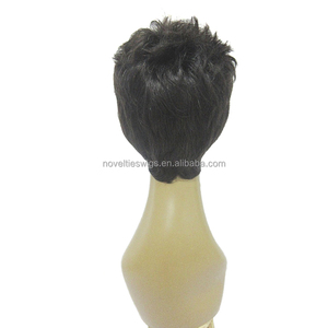Nouveautés Perruques courtes Bob lisses, ondulées et dégradées en <span class=keywords><strong>cheveux</strong></span> humains Remy indiens sans colle, abordables <span class=keywords><strong>pour</strong></span> femmes noires - Product Image 4