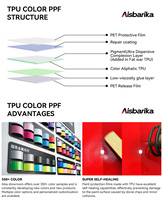 Film de protection de peinture (PPF) pour voiture, couleur vinyle vert agate métallisé brillant, anti-rayures, changeant de couleur, 7,5 mil, du fabricant