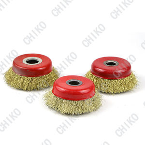 Sikat kawat baja terpilin berbentuk mangkuk simpul putar cangkir baja bulat sikat kawat bentuk mangkuk untuk penggiling sudut - Product Image 3