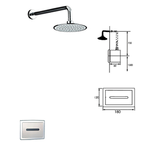 Berührungsloses Automatisches Sensor-Wassersparendes Regenduschsystem - Product Image 3