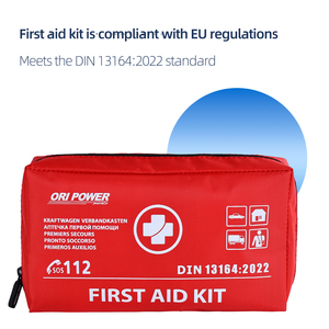 Kit de Primeiros Socorros para Carro Padrão Alemão <span class=keywords><strong>DIN</strong></span> <span class=keywords><strong>13164</strong></span> com Suprimentos Médicos Essenciais e Equipamentos de Autodefesa para Carro - Product Image 3