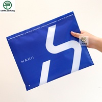 Bolsa de Plástico PE Reciclable Impresa con Grabado Personalizado para Empaque de Zapatos y Ropa con Válvula y Cierre Superior