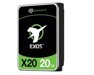 Exos X20 Hard Drive Internal SATA 3.5 inci, Hard Drive 20 TB, HDD 7200 inci RPM