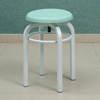 Chaise de laboratoire mobile moderne en acier PP anti-corrosion en noir, utilisée pour les meubles de classe et les chaises de laboratoire