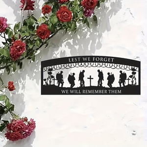 1 pièce de sculpture murale en métal « Ne me quitte pas », sculpture commémorative en fer, décoration pour la maison et le jardin, cadeau unique pour amis, style artistique - Product Image 4