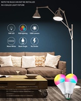 DUSKTEC Lampu Bohlam Led RF RGB, Bola Lampu Pesta Filamen Kualitas Bagus