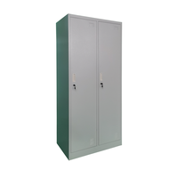 Casier en acier à 2 portes Armoire à vêtements en métal Rangement en fer Almirah Casiers Meubles de chambre à coucher