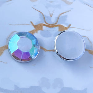 Hot 5mm-14mm Cristal AB Acrylique Rond <span class=keywords><strong>Strass</strong></span> Dos Plat <span class=keywords><strong>Strass</strong></span> Cristal Pierres - Product Image 2