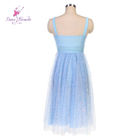 Bleu clair avec paillettes Costumes de danse de ballet lyrique Stage Performance dancewear 25100