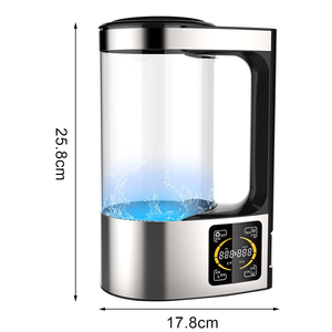 Distributeur d'eau hydrogénée électrique USB de bureau 2L en verre borosilicate compatible VR Purificateur Ioniseur - Product Image 1