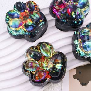 ของเล่นบีบ Taba Squishy แบบคืนตัวช้า สีสันสดใส รูปทรงอุ้งเท้าแมว ทำจาก TPR ของเล่นบีบคลายเครียด สำหรับเด็กผู้หญิง - Product Image 1