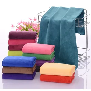 Custom Logo Multicolor No Fading Super Absorbent Multipurpose Use Hair Spa Hotel Microfiber Bath Towel