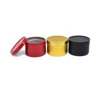 Nachfüllbarer runder Aluminium-Cremetiegel 50 ml tragbarer kosmetischer Lippenbalsam Metalldosenverpackungsbehälter mit runden
