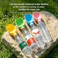 Botella de Agua Ovalada de Silicona a Prueba de Fugas para Perros, Ecológica, Duradera, Multifuncional, Portátil, para Viajes