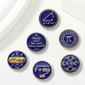 Broche Pi : Badge Formule Mathématique, <span class=keywords><strong>Physique</strong></span> & <span class=keywords><strong>Chimie</strong></span> <span class=keywords><strong>en</strong></span> Alliage avec Clip Arrière et Technique d'Émail Coulant – Cadeau Idéal pour Étudiants - Product Image 2