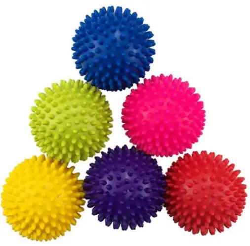 Wholesale 7.5cm 9.5cm PVC stacheln Spike fascia yoga ball gesundheit massage ball igel ball