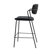 Tabouret de bar moderne personnalisé à hauteur de comptoir avec repose-pieds pour repas en extérieur