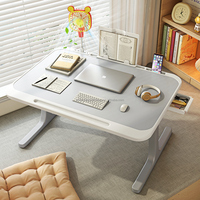 Table de lit pliante en bois pour ordinateur portable, petite table d'étude pour la maison