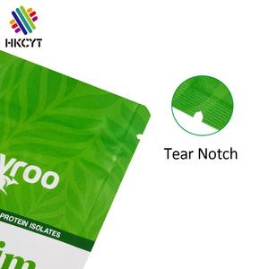 CMYK Print Custom Aluminium Foil Tea Bag Resealable Stand up Ziplock <b>Pouch</b> Powder Packaging Bag - Product Image 4