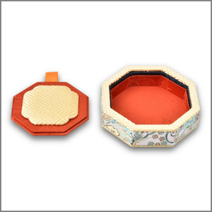 Antique Style Jewelry Tray Octagonal Embossed Floral Design Dustproof <b>Storage</b> Box For Bracelets Necklaces <b>Rings</b> - Product Image 2
