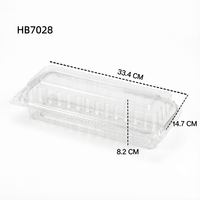 Groothandel Eco-vriendelijke Transparante Plastic PET Voedselbewaarbakjes Rechthoekig Design Aanpasbare Maat & Kleur voor Sandwiches