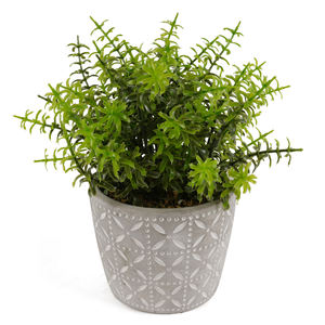 リアルな人工植物盆栽ボール形状フェイクトピアリー屋内デスク装飾用ホームオフィス用小さな植物散水不要 - Product Image 6