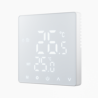 Thermostat intelligent Bingoelec à panneau PC givré contrôlé par Wi-Fi pour chauffage au sol électrique domestique, norme UE