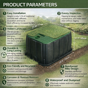 Accessoires agricoles en plastique imperméables et écologiques en gros : outils d'irrigation, raccords, boîtes de vanne, entrepôt, salle de bain - Product Image 2