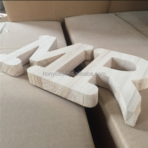 Recortes sin pintar Formas Mr & Mrs Letrero de madera Alfabetos 3D de pie Números de letras de madera para decoraciones de eventos de boda - Product Image 5
