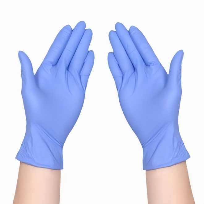 Nitrile Gloves Box of 100Pcs Powder